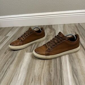 Thursday‎ Boot Co. Premier Brown Leather Low Top Sneakers Men's Sz 10 Handmade